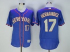 New York Mets #17 Keith Hernande Blue With Grey Number 2016 Flexbase Jerseys