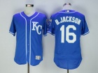 Kansas City Royals #16 Bo Jackson Blue KC 2016 Flexbase Jerseys