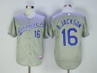 Kansas City Royals #16 Bo Jackson Grey 2016 Flexbase Jerseys