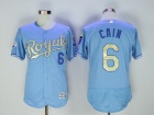 Kansas City Royals #6 Lorenzo Cain Blue Gold Program 2016 Flexbase Jerseys