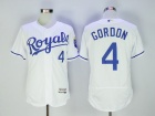 Kansas City Royals #4 Alex Gordon White 2016 Flexbase Jerseys