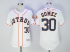 Houston Astros #30 Carlos Gomez White Flex Base Jerseys