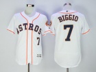 Houston Astros #7 Craig Biggio White Flex Base Jerseys