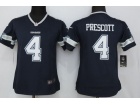 Youth Dallas Cowboys #4 Dak Prescott Blue Jersey