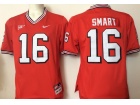 Youth Georgia Bulldogs #16 Kirby Smart Red Limited College Football Jerseys