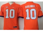 Youth Clemson Tigers #10 Ben Boulware Orange Football Jerseys