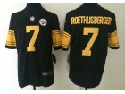 Pittsburgh Steelers #7 Ben Roethlisberger Black Color Rush Limited Football Jersey