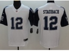 Dallas Cowboys #12 Staubach White Rush Limited Football Jerseys