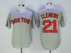 Boston Red Sox #21 Roger Clemens Grey Player Jerseys