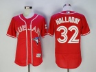 Toronto Blue Jays #32 Roy Halladay 2016 New Style Red FlexBase Jersey