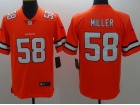 Denver Broncos #58 Von Miller Orange Color Rush Limited Football Jersey