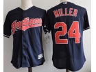 Cleveland Indians #24 Andrew Miller Blue Cool Base Jerseys