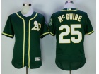 Oakland Athletics #25 Mark McGwire Green Flexbase Jerseys