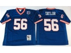 New York Giants #56 Lawrence Taylor Blue Throwback Football Jerseys