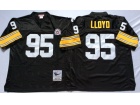 Pittsburgh Steelers #95 Greg Lloyd Black Throwback Football Jerseys