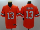 Denver Broncos #13 Trevor Siemian Orange Color Rush Limited Football Jersey