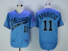 Chicago White Sox #11 Luis Aparicio Blue Throwback Jerseys