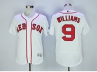 Boston Red Sox #9 Ted Williams White Flexbase Jerseys