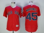 Boston Red Sox #45 Pedro Martinez Red Hall of Frame Flexbase Jerseys