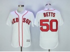 Boston Red Sox #50 Mookie Betts White Flexbase Jerseys