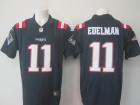 New England Patriots #11 Julian Edelman Blue Colr Rush Limited Football Jersey