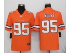 Denver Broncos #95 Derek Wolfe Orange Color Rush Limited Football Jersey