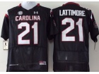 Youth Under Armour South Carolina #21 Marcus Lattimore Black College Football Jersey