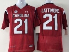 Youth Under Armour South Carolina #21 Marcus Lattimore Red College Football Jersey