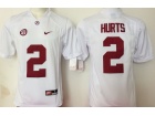 2016 Alabama Crimson Tide #2 Jalen Hurts White College Football Limited Jerseys