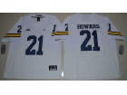 Jordan Brand Michigan Wolverines #21 Desmond Howard White College Football Elite Jersey