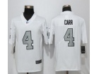 Oakland Raiders #4 Derek Carr White Color Rush Limited Football Jerseys