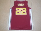 Richmond High Coach Carter Movie #22 Timo Cruz Red Basketball Stitched Jersey