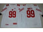 2016 Under Armour Wisconsin Badgers #99 J.J Watt White College Football Jersey