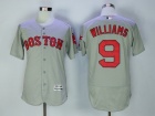 Boston Red Sox #9 Ted Williams Grey Flexbase Jerseys