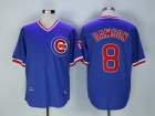 Chicago Cubs #8 Andre Dawson Blue Pullover Throwback Jersey