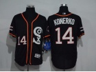 Chicago White Sox #14 Paul Konerko Black New Style Flexbase Jerseys