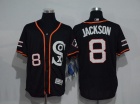 Chicago White Sox #8 Bo Jackso Black New Style Flexbase Jerseys