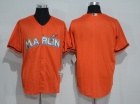 Miami Marlins Blank Orange Cool Base Jerseys