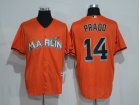 Miami Marlins #14 Martin Prado Orange New Cool Base Jerseys