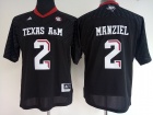 Womens Texas A&M #2 Aggies Johnny Manziel Black College Football Jersey