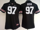 Womens Ohio State Buckeyes #97 Nick Bosa Black College Football Jersey