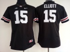 Womens Ohio State Buckeyes #15 Ezekiel Elliott Black College Football Jersey