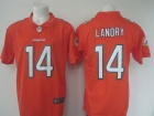 Miami Dolphins #14 Jarvis Landry Orange Color Rush Limited Football Jersey