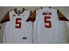 2016 Florida State Seminoles #5 Jameis Winston White College Football Limited Jersey