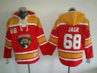 2016 Florida Panthers #68 Jaromir Jagr Red New Style Old Time Hockey Hoodies