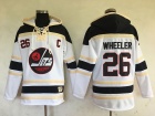 Winnipeg Jets #26 Blake Wheeler White Heritage Classic Hockey Hoodies