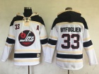 Winnipeg Jets #33 Dustin Byfuglien White Heritage Classic Hockey Hoodies