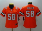 Womens Denver Broncos #58 Von Miller Orange Color Rush Limited Football Jersey