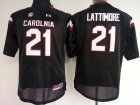 Womens South Carolina Gamecocks #21 Marcus Lattimore Garnet Black NCAA Football Jerseys