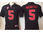 Youth Stanford Cardinal #5 Christian McCaffrey Black Football Jersey